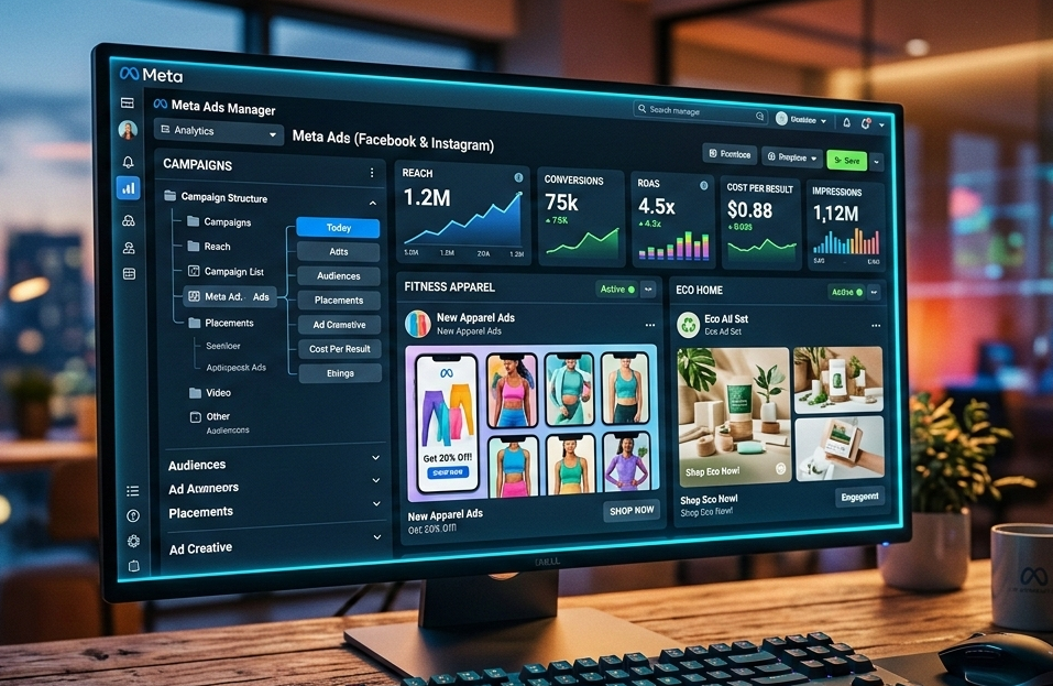 Meta Ads Manager campaign creation screen
